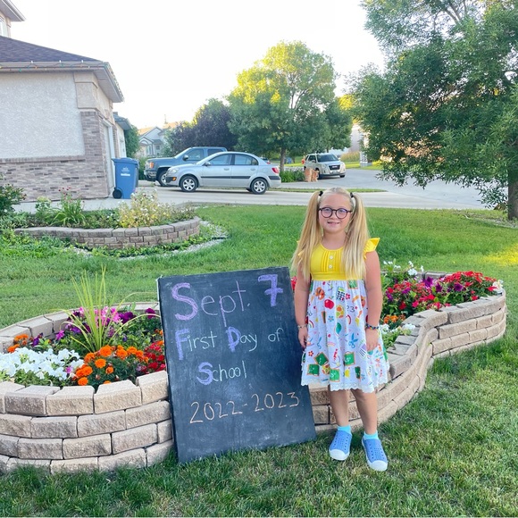 Set of Chris n Missy Back to School Girl’s Dresses size 8 - Picture 5 of 7